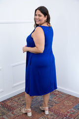 Vestido Sofia - Malha Confort Regata Midi - Naguirre Shop