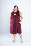 Vestido Sofia - Malha Confort Regata Midi - Naguirre Shop