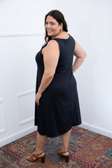 Vestido Sofia - Malha Confort Regata Midi - Naguirre Shop