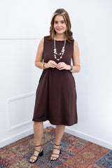 Vestido Sofia - Malha Confort Regata Midi - Naguirre Shop