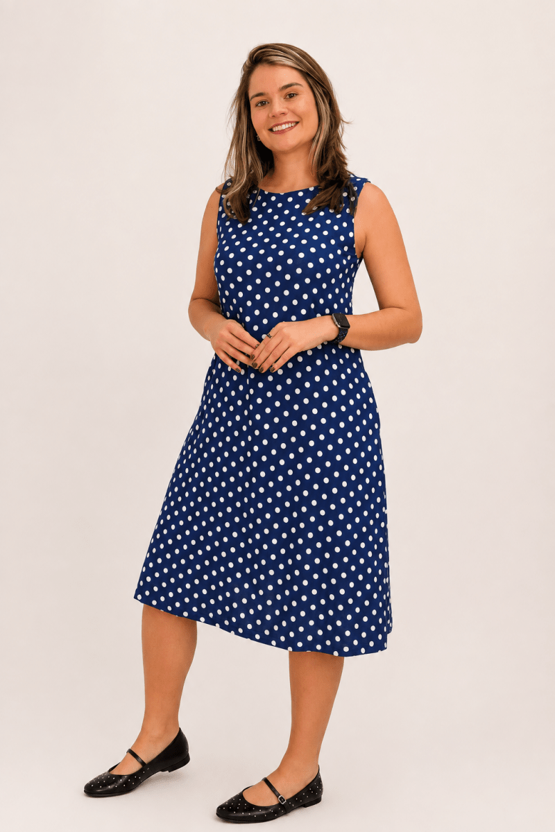 Vestido Sofia - Malha Confort Regata Midi - Naguirre Shop