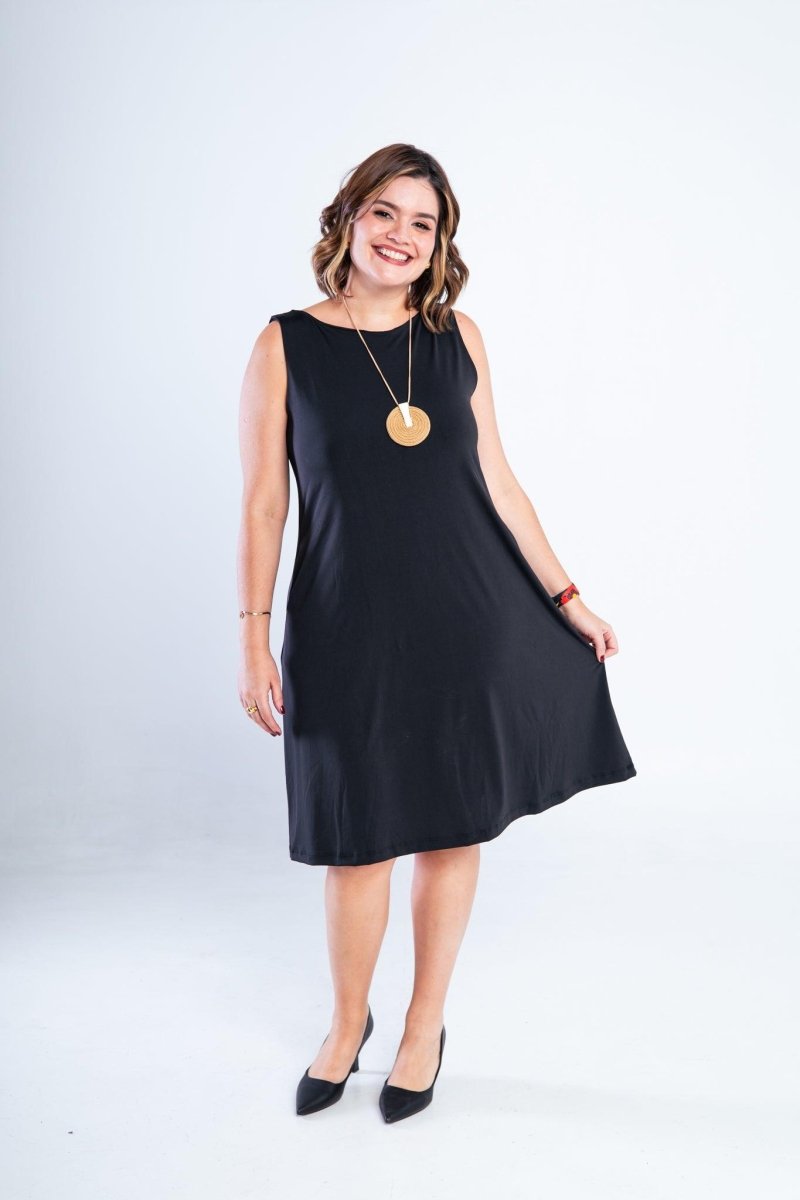 Vestido Sofia - Malha Confort Regata Midi - Naguirre Shop