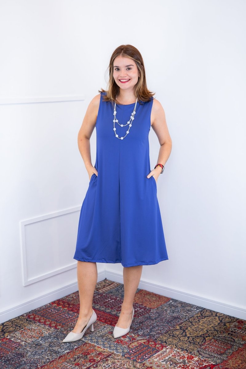 Vestido Sofia - Malha Confort Regata Midi - Naguirre Shop