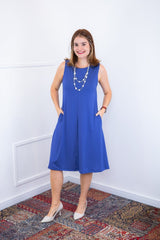 Vestido Sofia - Malha Confort Regata Midi - Naguirre Shop