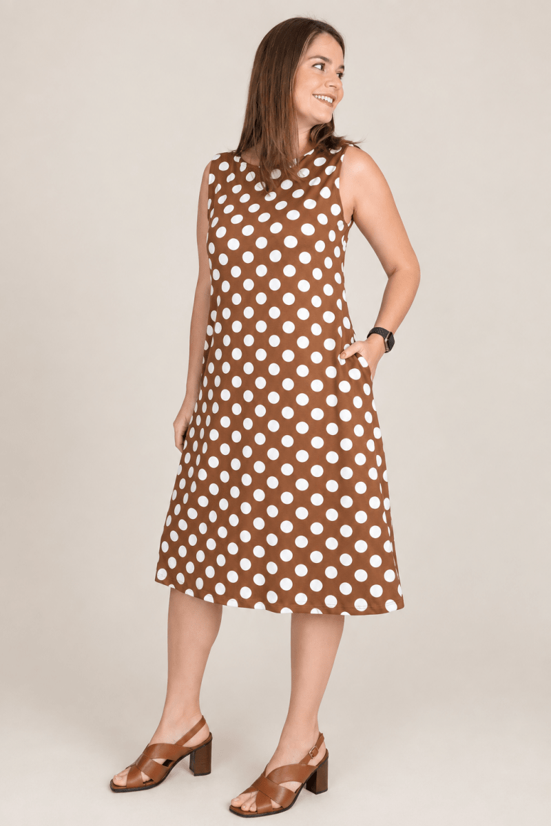 Vestido Sofia - Malha Confort Regata Midi - Naguirre Shop