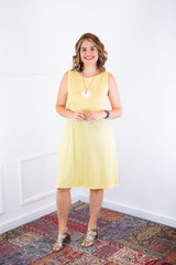 Vestido Sofia - Malha Confort Regata Midi - Naguirre Shop