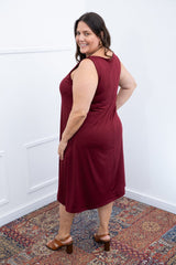 Vestido Sofia - Malha Confort Regata Midi - Naguirre Shop