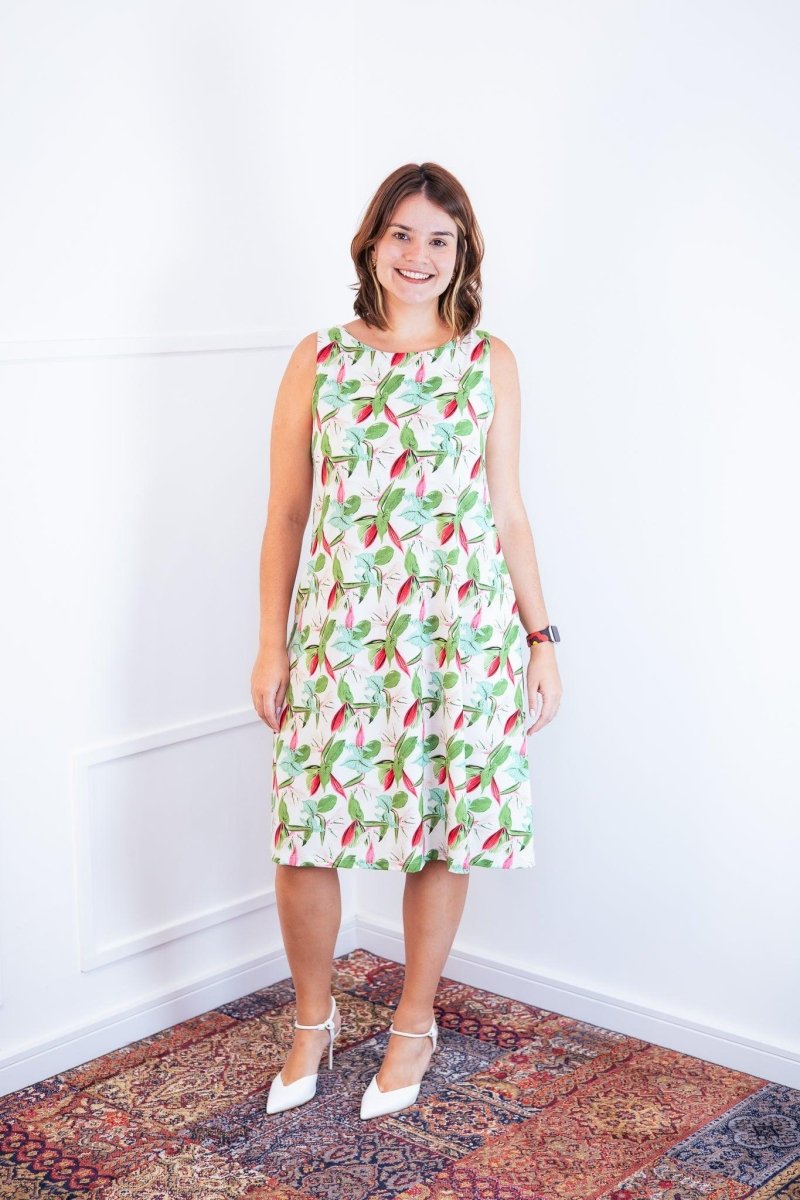 Vestido Sofia - Malha Confort Regata Midi - Naguirre Shop