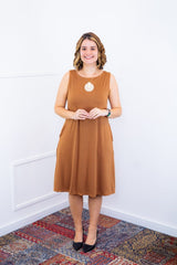 Vestido Sofia - Malha Confort Regata Midi - Naguirre Shop