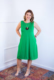 Vestido Sofia - Malha Confort Regata Midi - Naguirre Shop