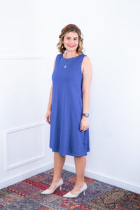 Vestido Sofia - Malha Confort Regata Midi - Naguirre Shop