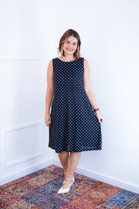 Vestido Sofia - Malha Confort Regata Midi - Naguirre Shop
