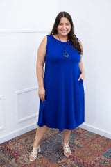 Vestido Sofia - Malha Confort Regata Midi - Naguirre Shop