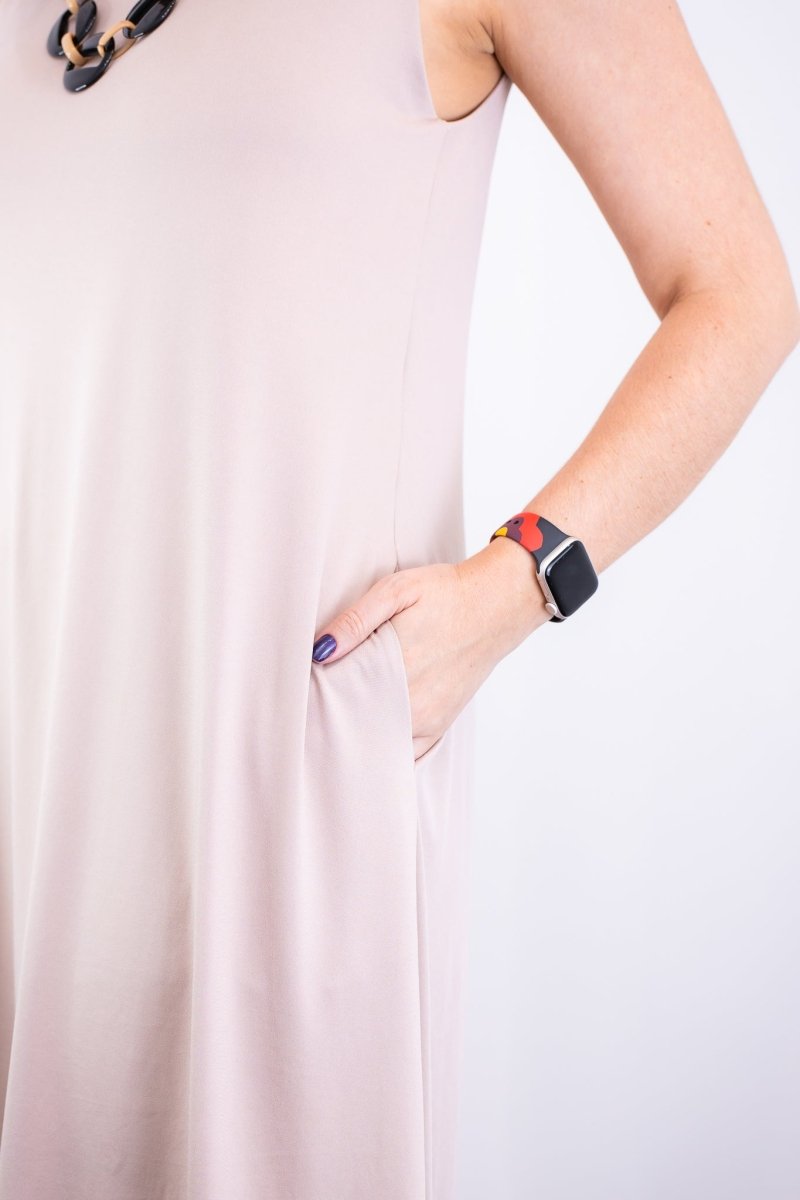 Vestido Sofia - Malha Confort Regata Midi - Naguirre Shop