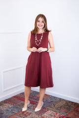 Vestido Sofia - Malha Confort Regata Midi - Naguirre Shop