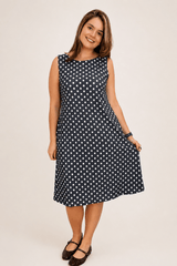 Vestido Sofia - Malha Confort Regata Midi - Naguirre Shop