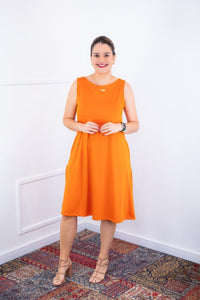 Vestido Sofia na cor Laranja Acerola, foto 1 de 2