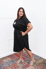 Vestido Suzy - Midi em Linho Light com Bolsos Laterais - Naguirre Shop