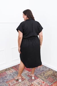Vestido Suzy - Midi em Linho Light com Bolsos Laterais - Naguirre Shop