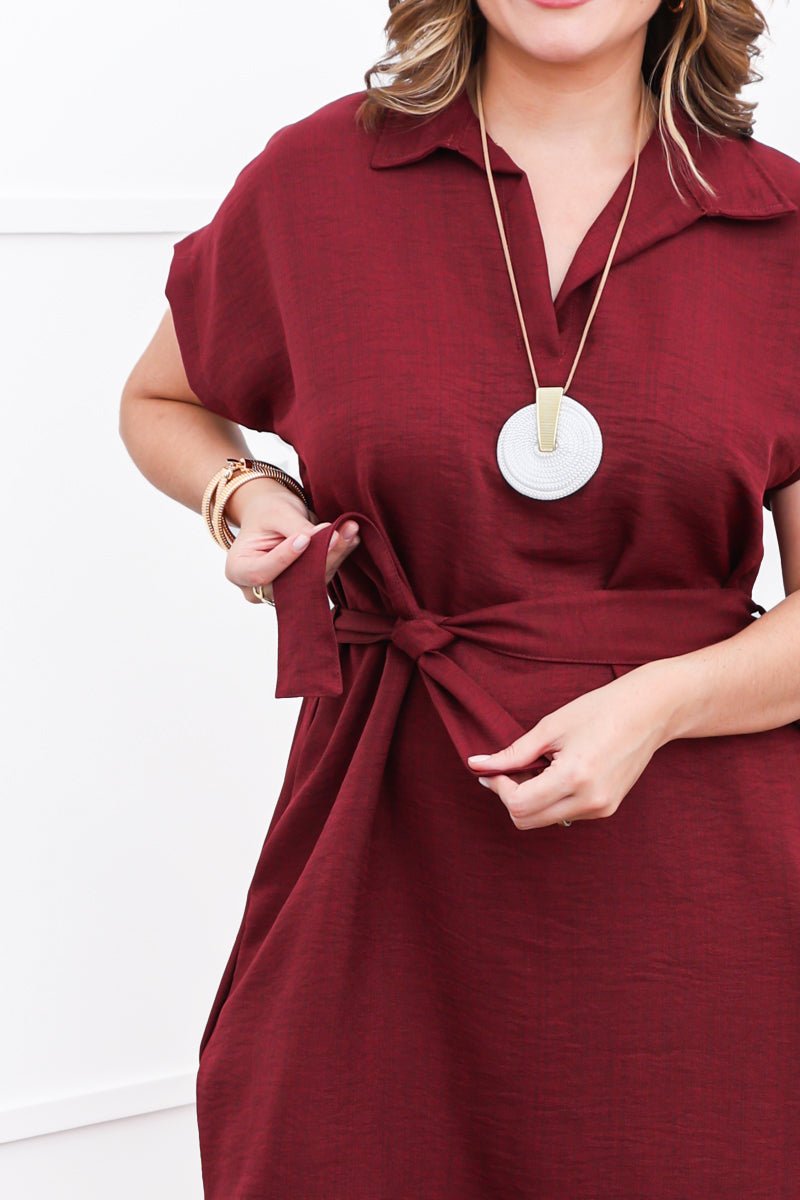 Vestido Suzy - Midi em Linho Light com Bolsos Laterais - Naguirre Shop