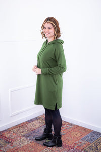 Vestido Vancouver - Midi com Capuz em Moletinho - Naguirre Shop