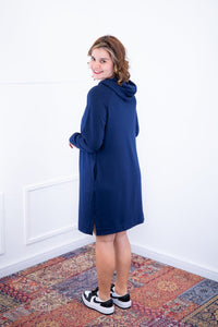 Vestido Vancouver - Midi com Capuz em Moletinho - Naguirre Shop