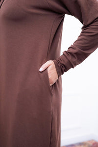 Vestido Vancouver - Midi com Capuz em Moletinho - Naguirre Shop