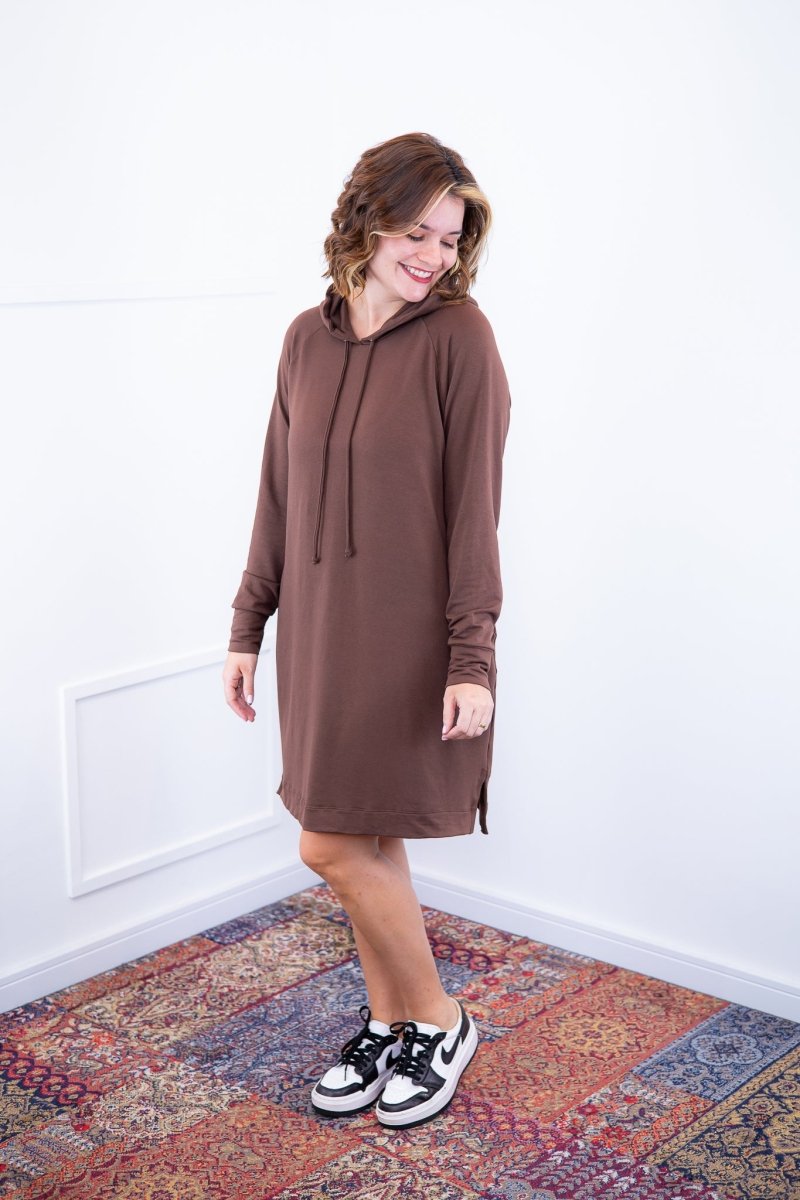 Vestido Vancouver - Midi com Capuz em Moletinho - Naguirre Shop