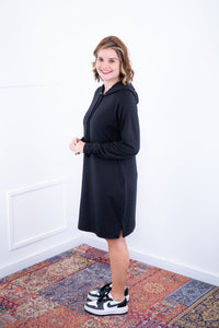Vestido Vancouver - Midi com Capuz em Moletinho - Naguirre Shop