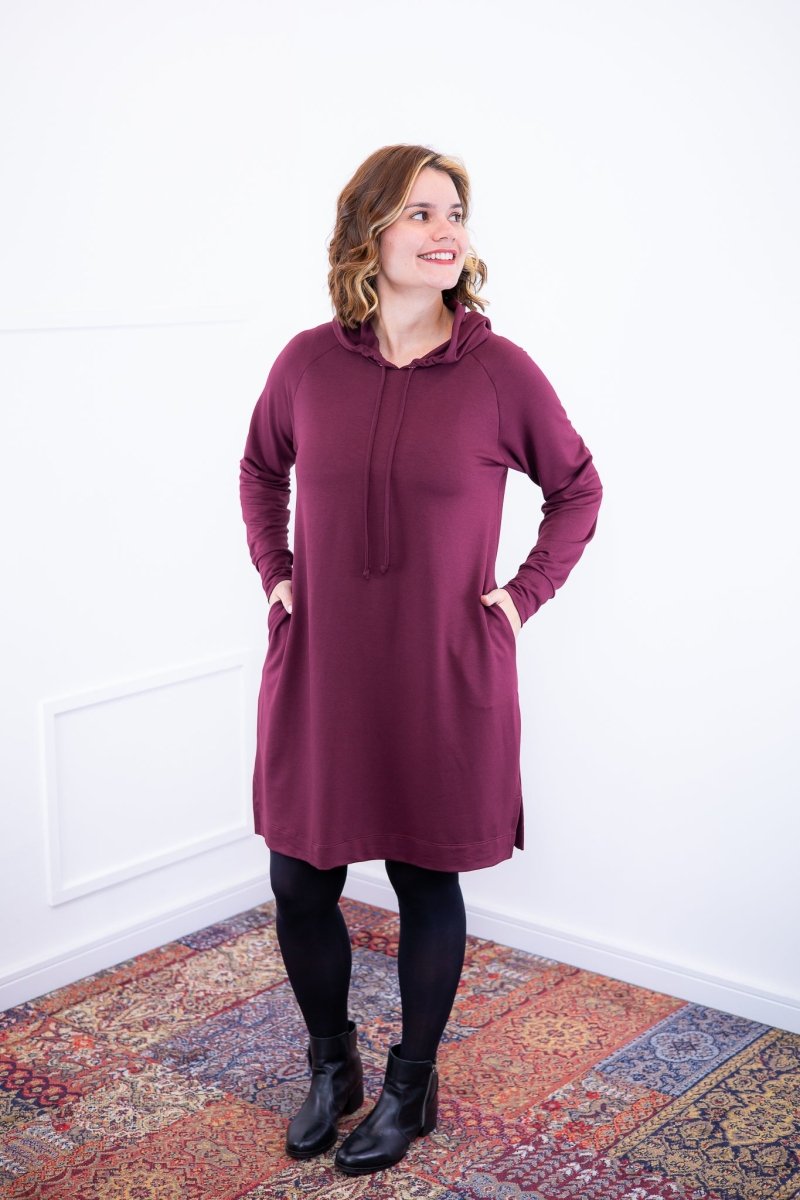 Vestido Vancouver - Midi com Capuz em Moletinho - Naguirre Shop