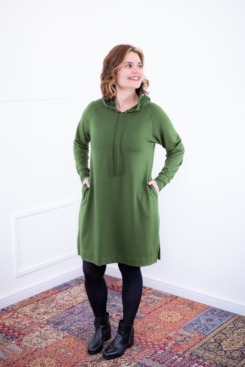 Vestido Vancouver - Midi com Capuz em Moletinho - Naguirre Shop