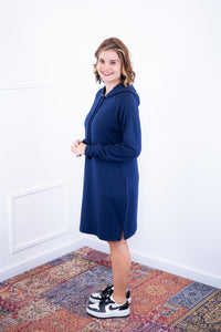 Vestido Vancouver - Midi com Capuz em Moletinho - Naguirre Shop