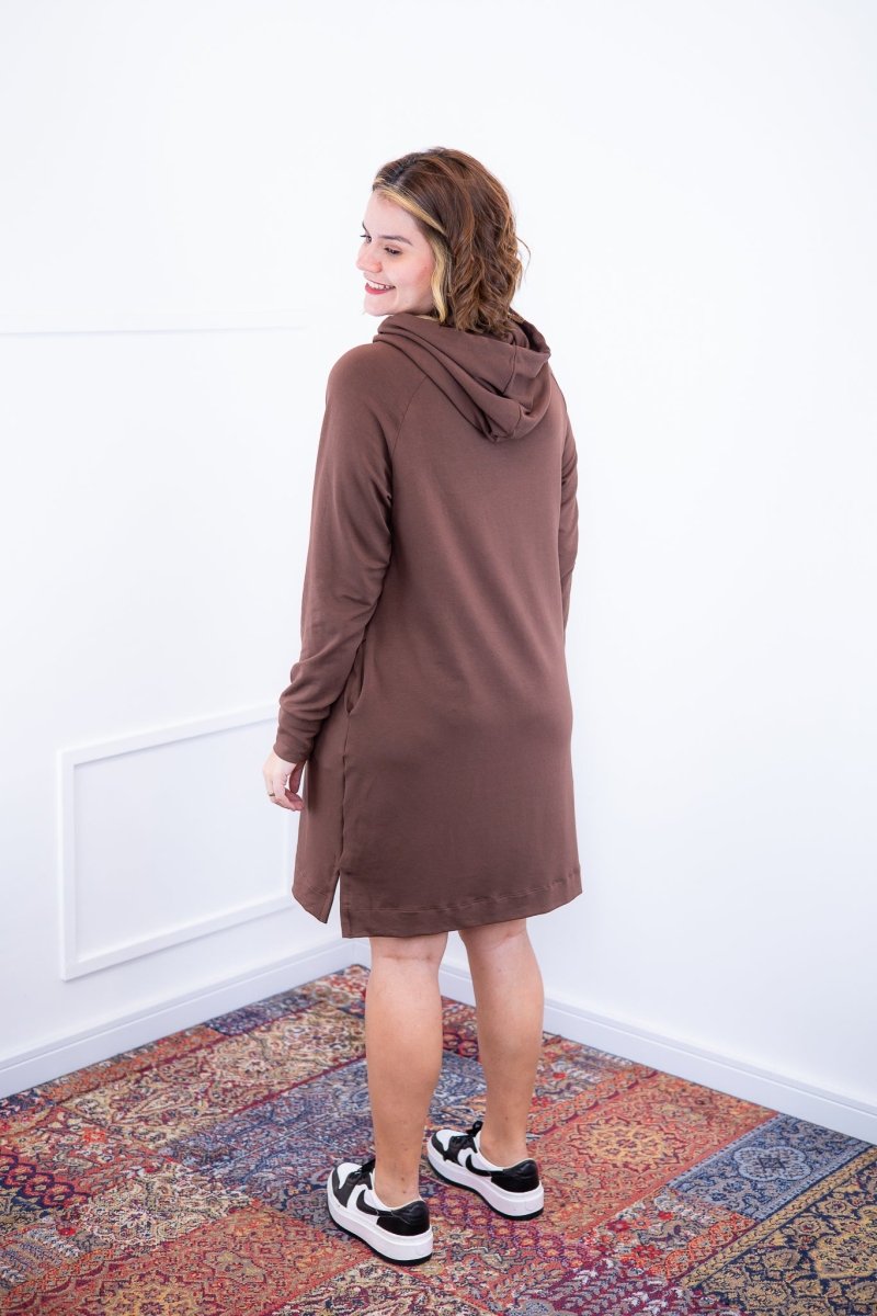 Vestido Vancouver - Midi com Capuz em Moletinho - Naguirre Shop