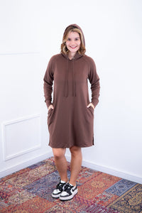 Vestido Vancouver - Midi com Capuz em Moletinho - Naguirre Shop
