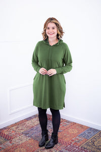 Vestido Vancouver - Midi com Capuz em Moletinho - Naguirre Shop