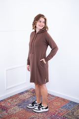 Vestido Vancouver - Midi com Capuz em Moletinho - Naguirre Shop