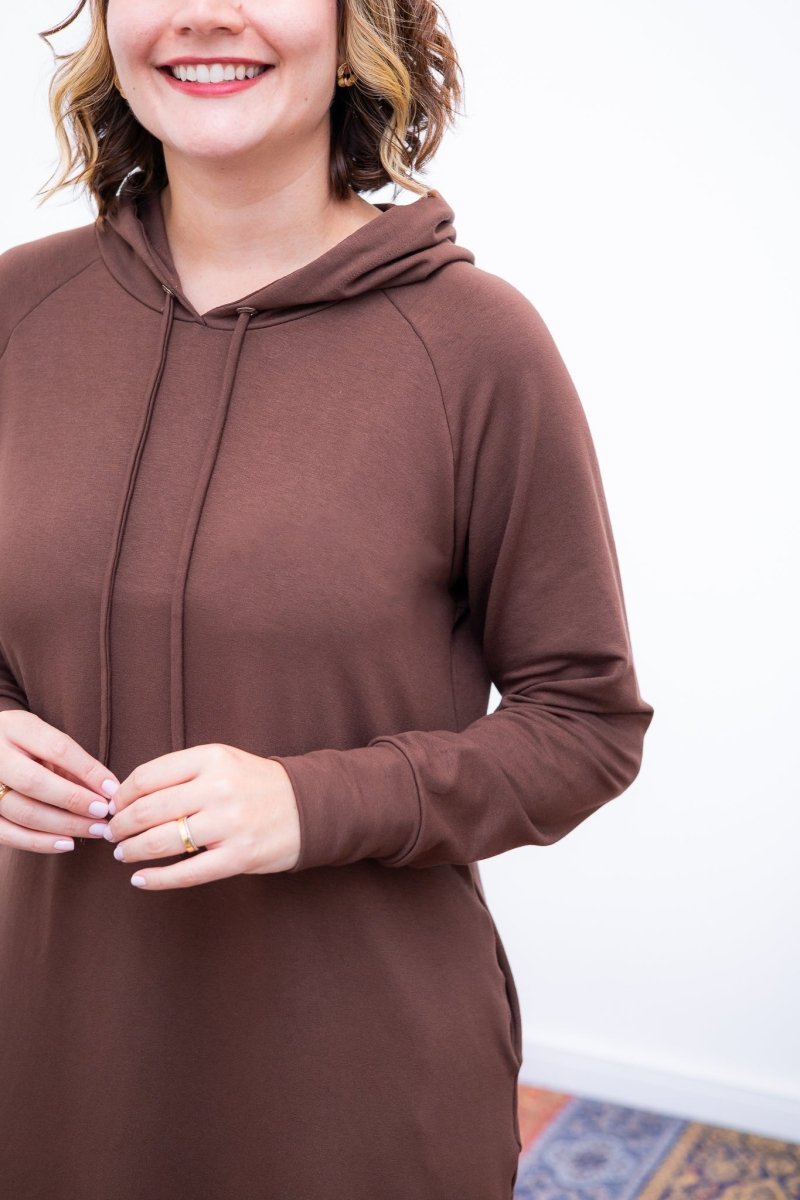 Vestido Vancouver - Midi com Capuz em Moletinho - Naguirre Shop