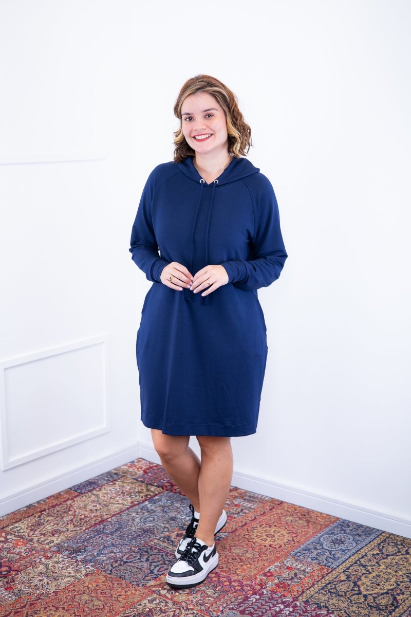 Vestido Vancouver - Midi com Capuz em Moletinho - Naguirre Shop