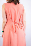 Vestido Vanessa – Midi Regata Ajustável em Viscose Marrant - Naguirre Shop