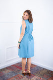 Vestido Vanessa – Midi Regata Ajustável em Viscose Marrant - Naguirre Shop