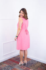 Vestido Vanessa – Midi Regata Ajustável em Viscose Marrant - Naguirre Shop