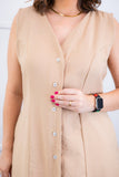 Vestido Vanessa – Midi Regata Ajustável em Viscose Marrant - Naguirre Shop