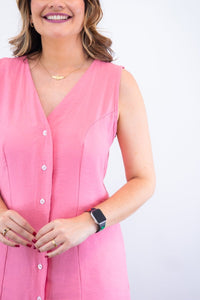 Vestido Vanessa – Midi Regata Ajustável em Viscose Marrant - Naguirre Shop