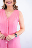 Vestido Vanessa – Midi Regata Ajustável em Viscose Marrant - Naguirre Shop