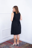 Vestido Vanessa – Midi Regata Ajustável em Viscose Marrant - Naguirre Shop