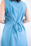 Vestido Vanessa – Midi Regata Ajustável em Viscose Marrant - Naguirre Shop