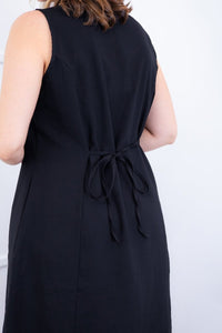 Vestido Vanessa – Midi Regata Ajustável em Viscose Marrant - Naguirre Shop
