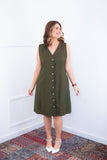 Vestido Vanessa – Midi Regata Ajustável em Viscose Marrant - Naguirre Shop