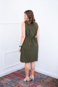 Vestido Vanessa – Midi Regata Ajustável em Viscose Marrant - Naguirre Shop