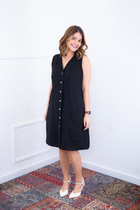 Vestido Vanessa – Midi Regata Ajustável em Viscose Marrant - Naguirre Shop
